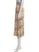 Reformation Floral Print Midi Length Skirt