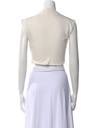 Reformation Cowl Neck Sleeveless Crop Top