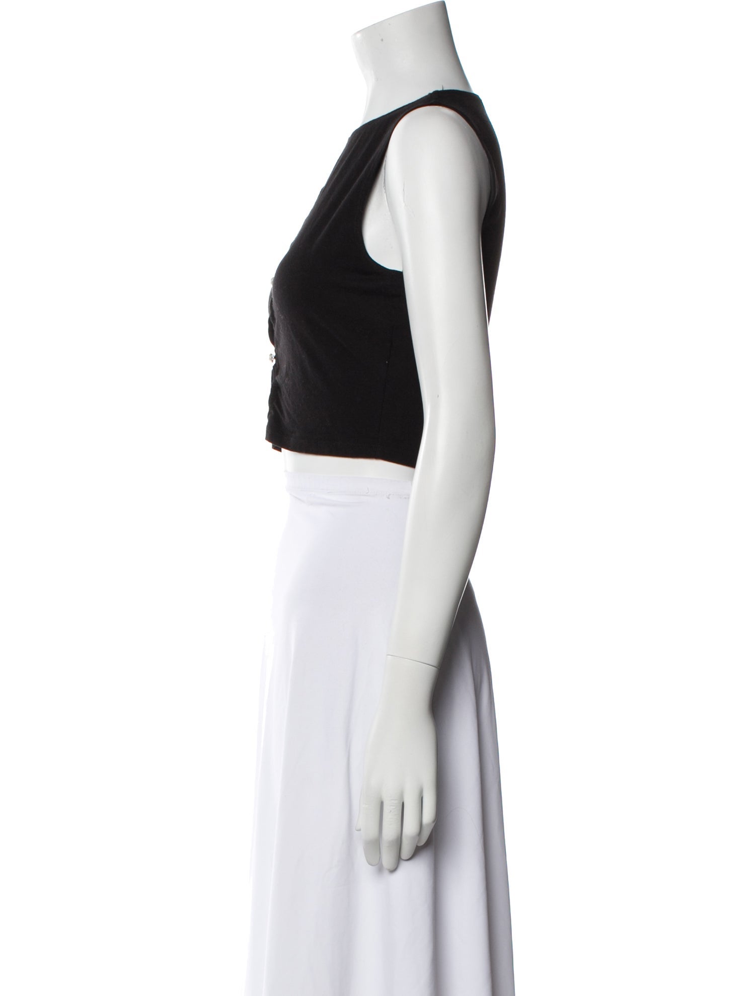 Reformation Crew Neck Sleeveless Crop Top