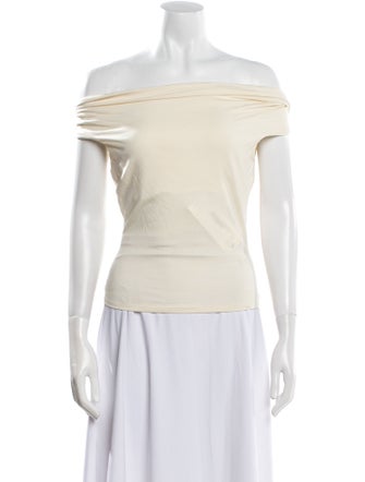 Reformation Off-The-Shoulder Short Sleeve Top