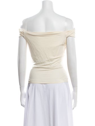 Reformation Off-The-Shoulder Short Sleeve Top