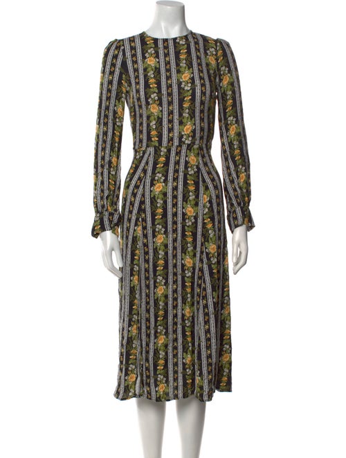 Reformation Printed Midi Length Dress