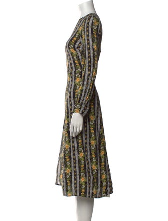 Reformation Printed Midi Length Dress