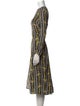 Reformation Printed Midi Length Dress
