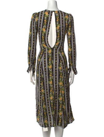 Reformation Printed Midi Length Dress
