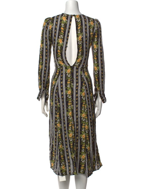Reformation Printed Midi Length Dress