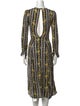 Reformation Printed Midi Length Dress