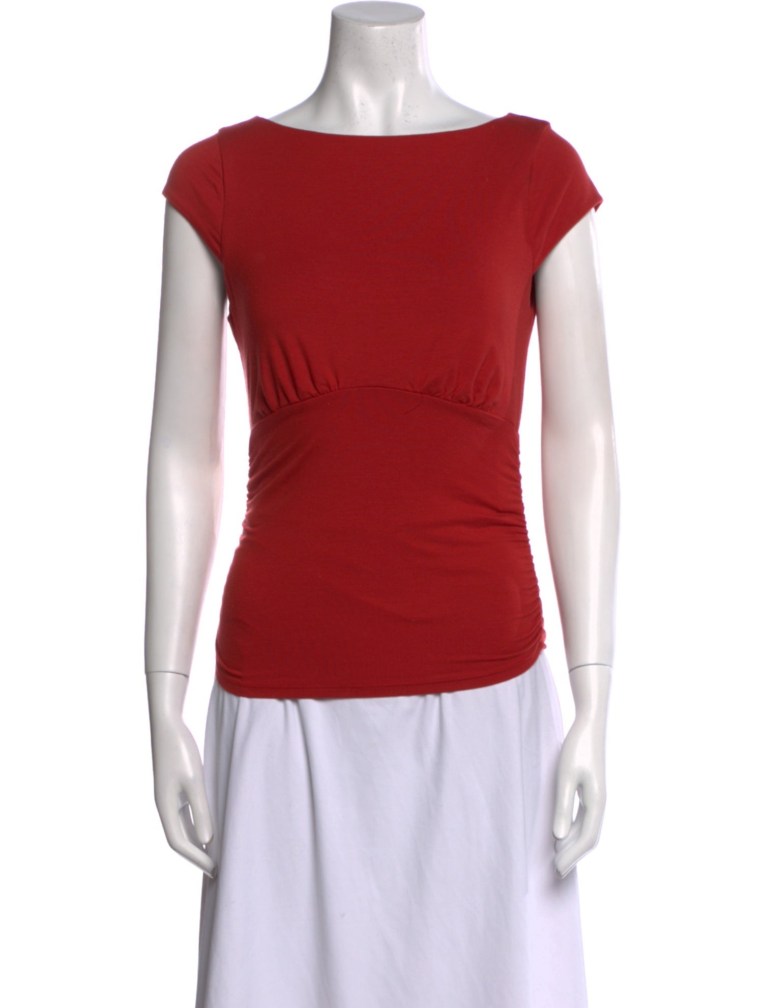 Reformation Bateau Neckline Short Sleeve Top