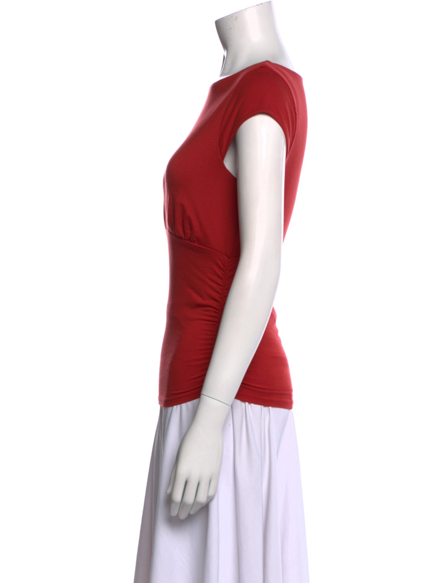 Reformation Bateau Neckline Short Sleeve Top