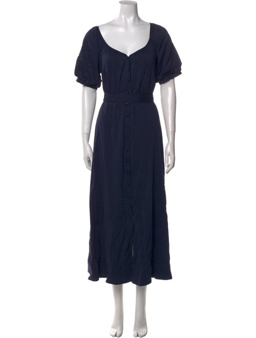 Reformation V-Neck Long Dress