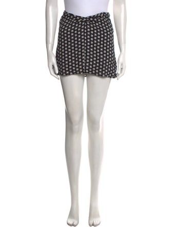 Reformation Printed Mini Skirt