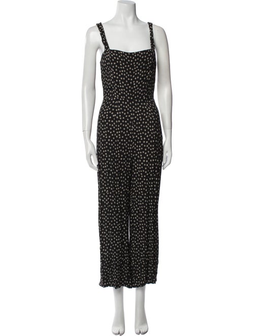 Reformation Printed Square Neckline Jumpsuit