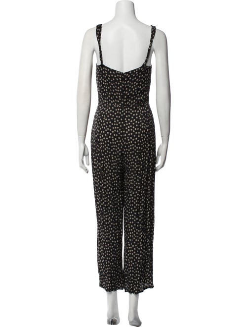 Reformation Printed Square Neckline Jumpsuit