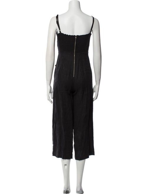 Reformation Linen V-Neck Jumpsuit