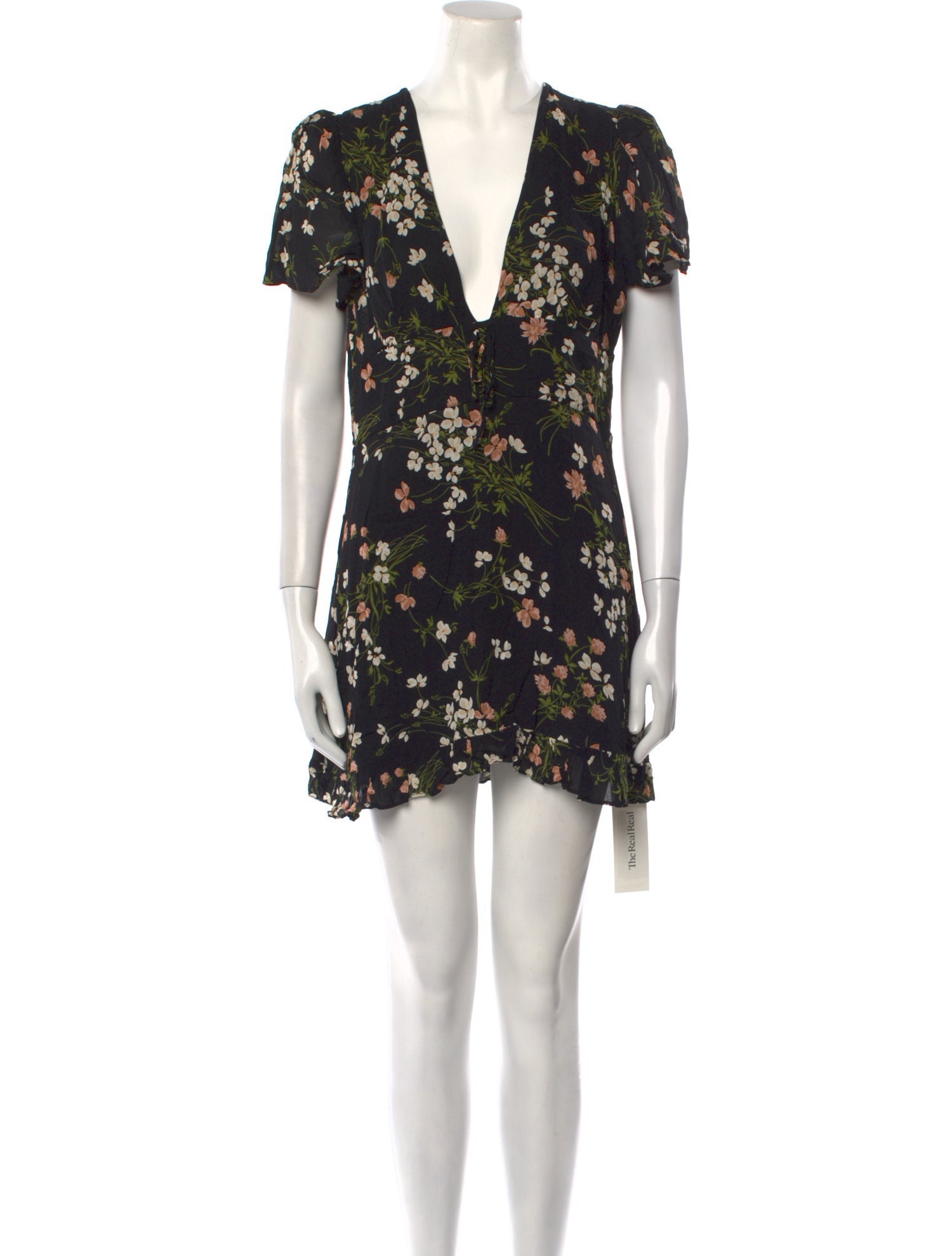 Reformation Floral Print Mini Dress