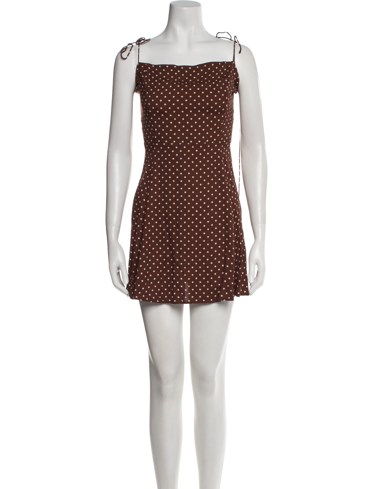 Reformation Polka Dot Print Mini Dress