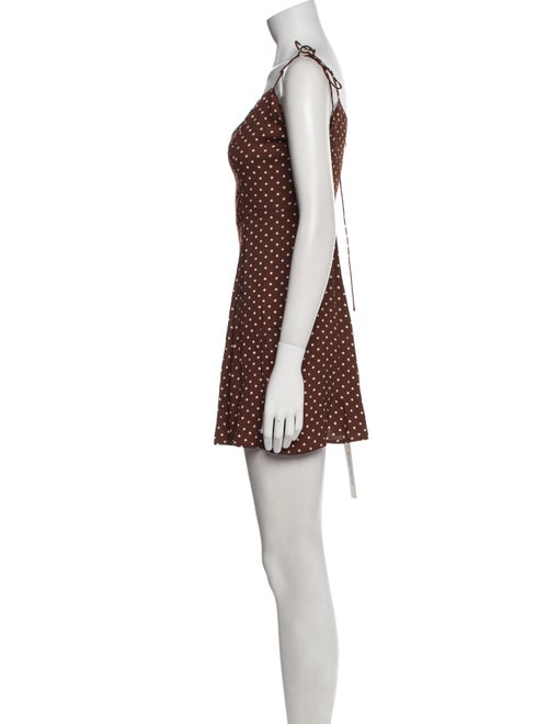 Reformation Polka Dot Print Mini Dress