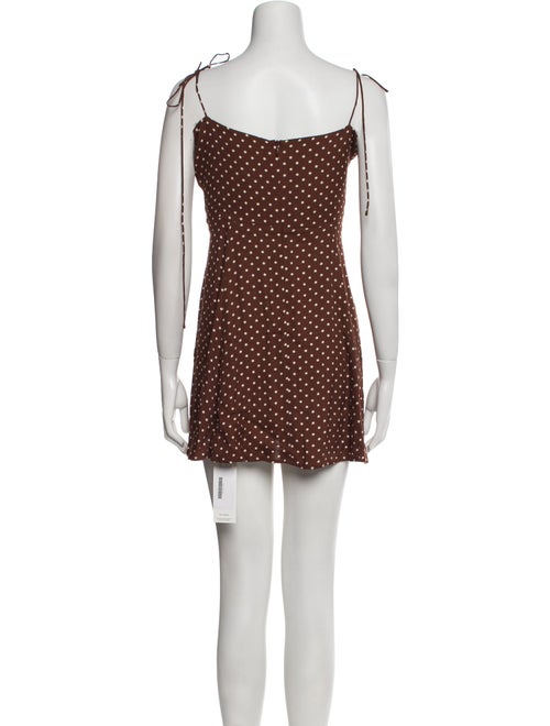 Reformation Polka Dot Print Mini Dress