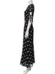 Reformation Polka Dot Print Long Dress