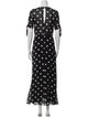 Reformation Polka Dot Print Long Dress