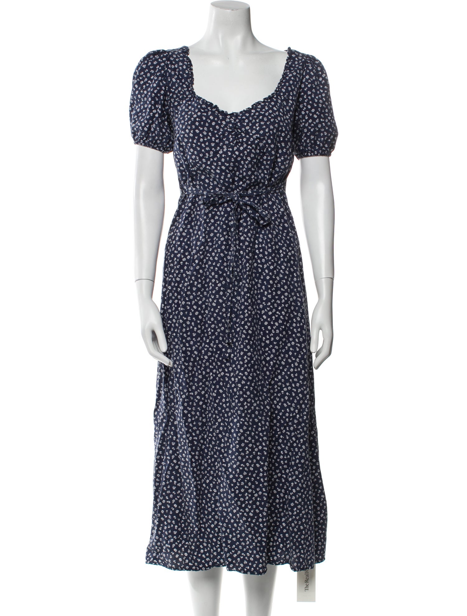 Reformation Polka Dot Print Long Dress