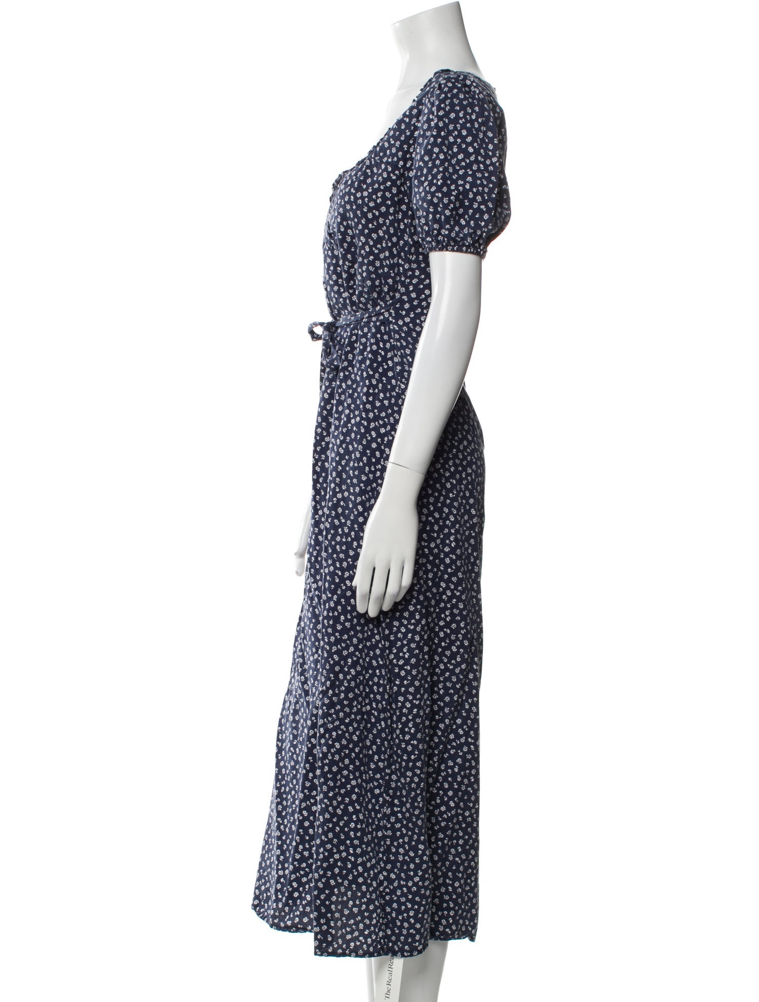 Reformation Polka Dot Print Long Dress