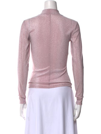 Reformation Mock Neck Long Sleeve Top