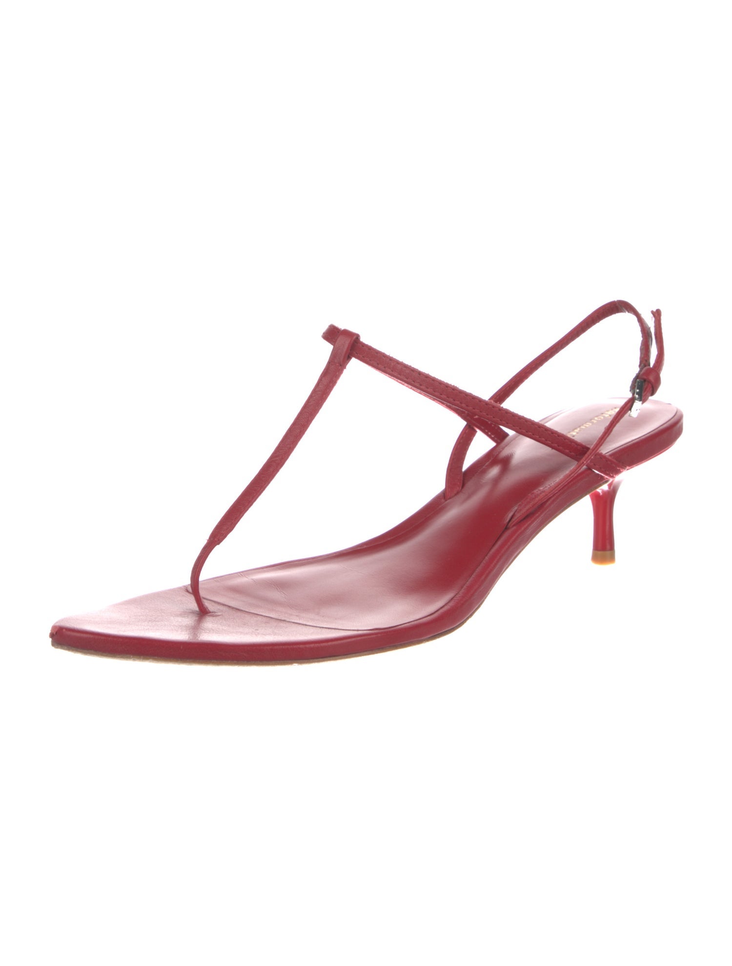 Reformation Leather T-Strap Sandals