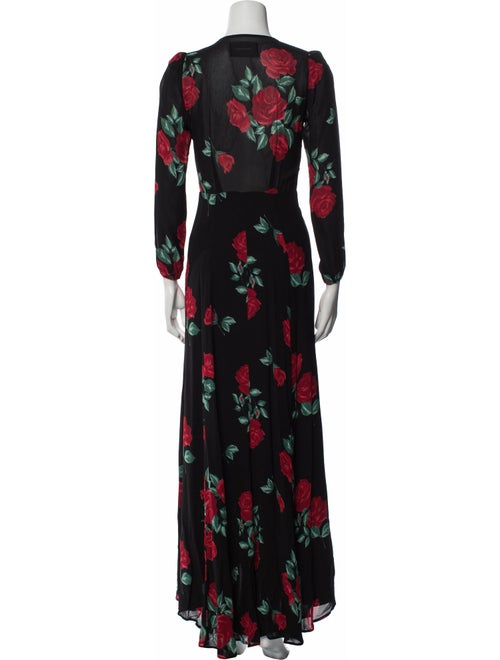 Reformation Floral Print Long Dress