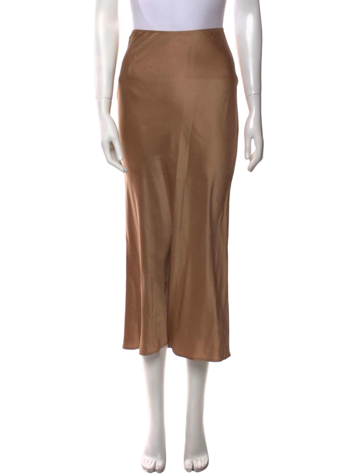 Reformation Silk Midi Length Skirt