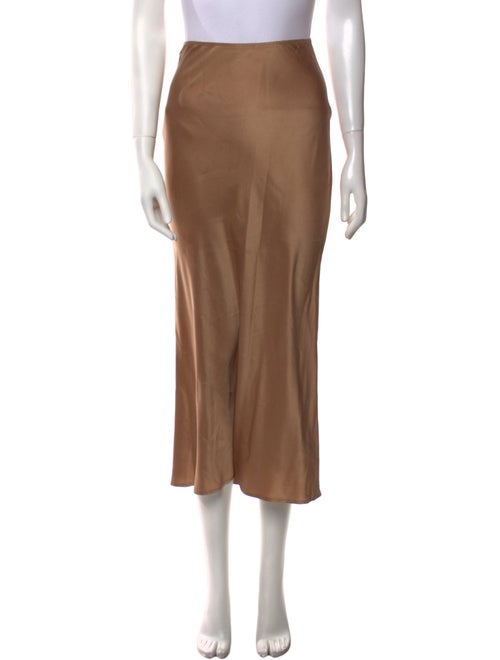 Reformation Silk Midi Length Skirt
