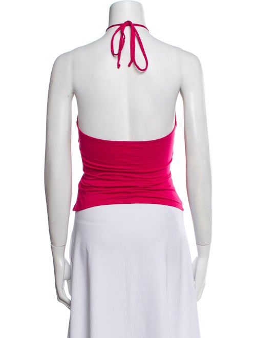 Reformation Halterneck Sleeveless Crop Top