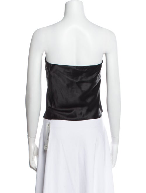 Reformation Silk Strapless Crop Top