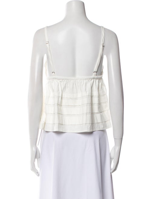 Reformation V-Neck Sleeveless Crop Top