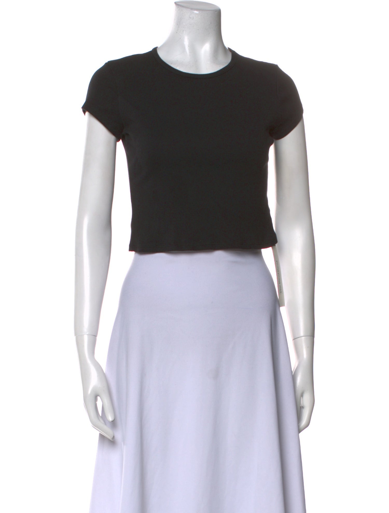 Reformation Crew Neck Short Sleeve Crop Top