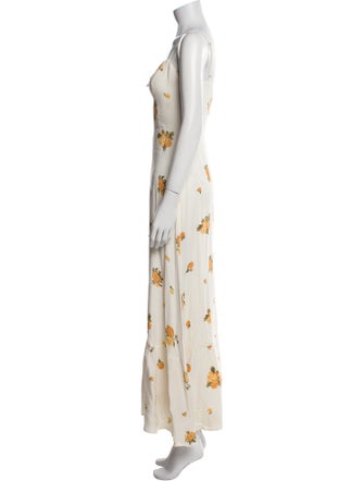 Reformation Floral Print Long Dress