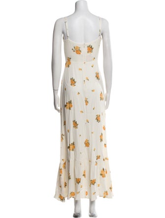 Reformation Floral Print Long Dress