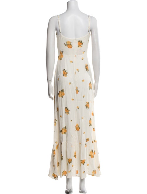 Reformation Floral Print Long Dress