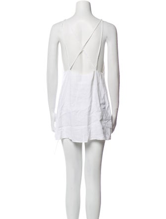 Reformation Linen Square Neckline Tunic