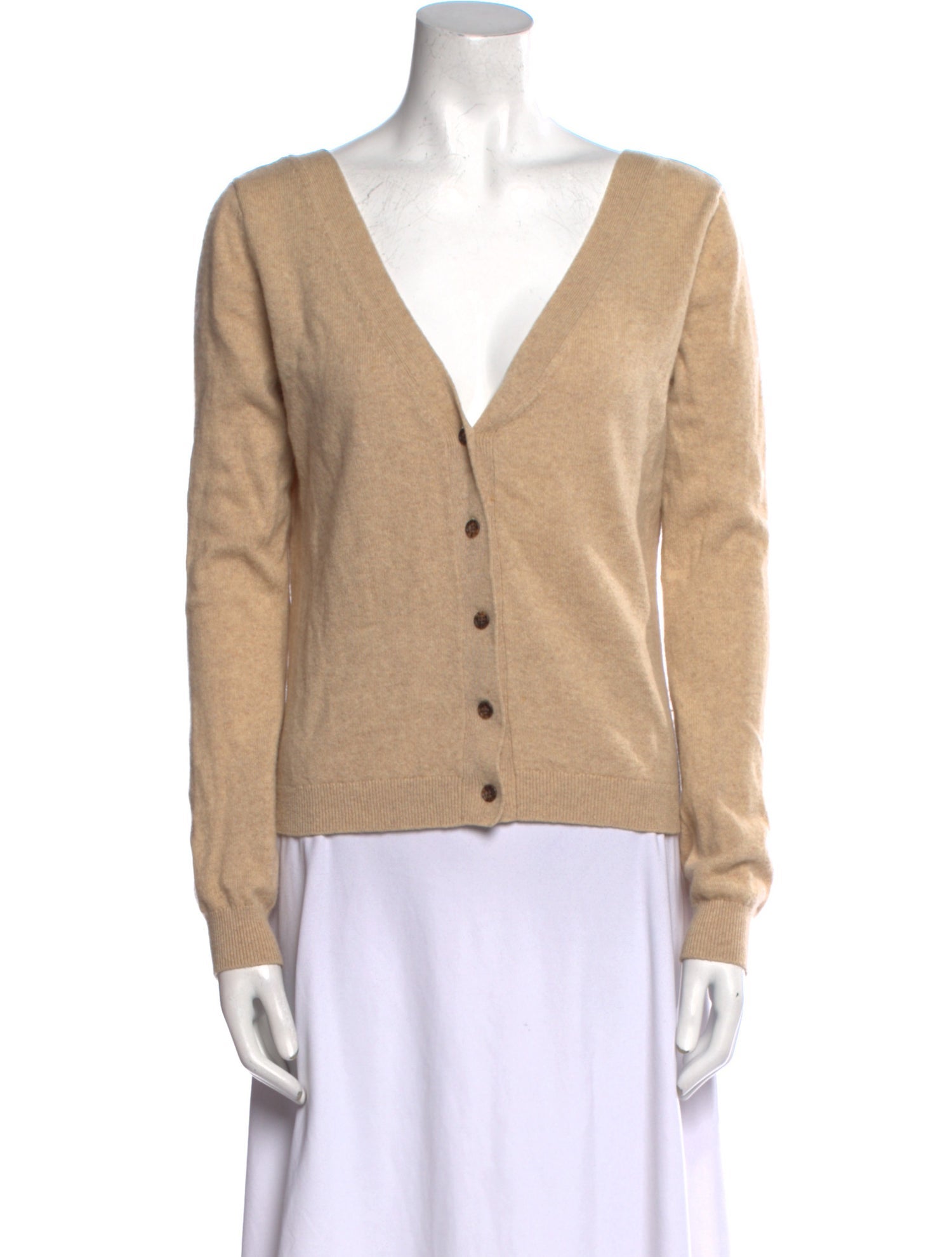 Reformation Cashmere V-Neck Sweatshirt