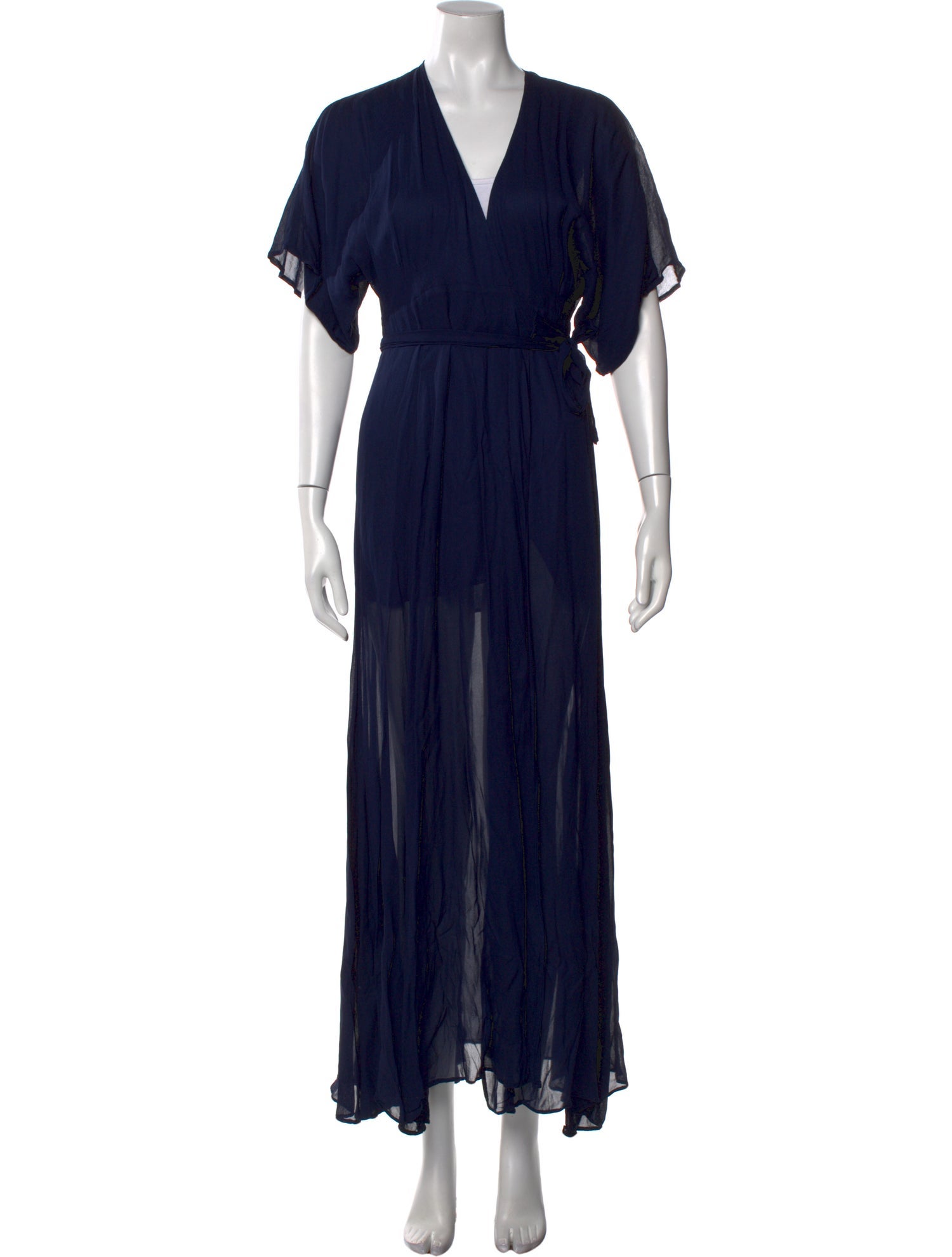 Reformation V-Neck Long Dress