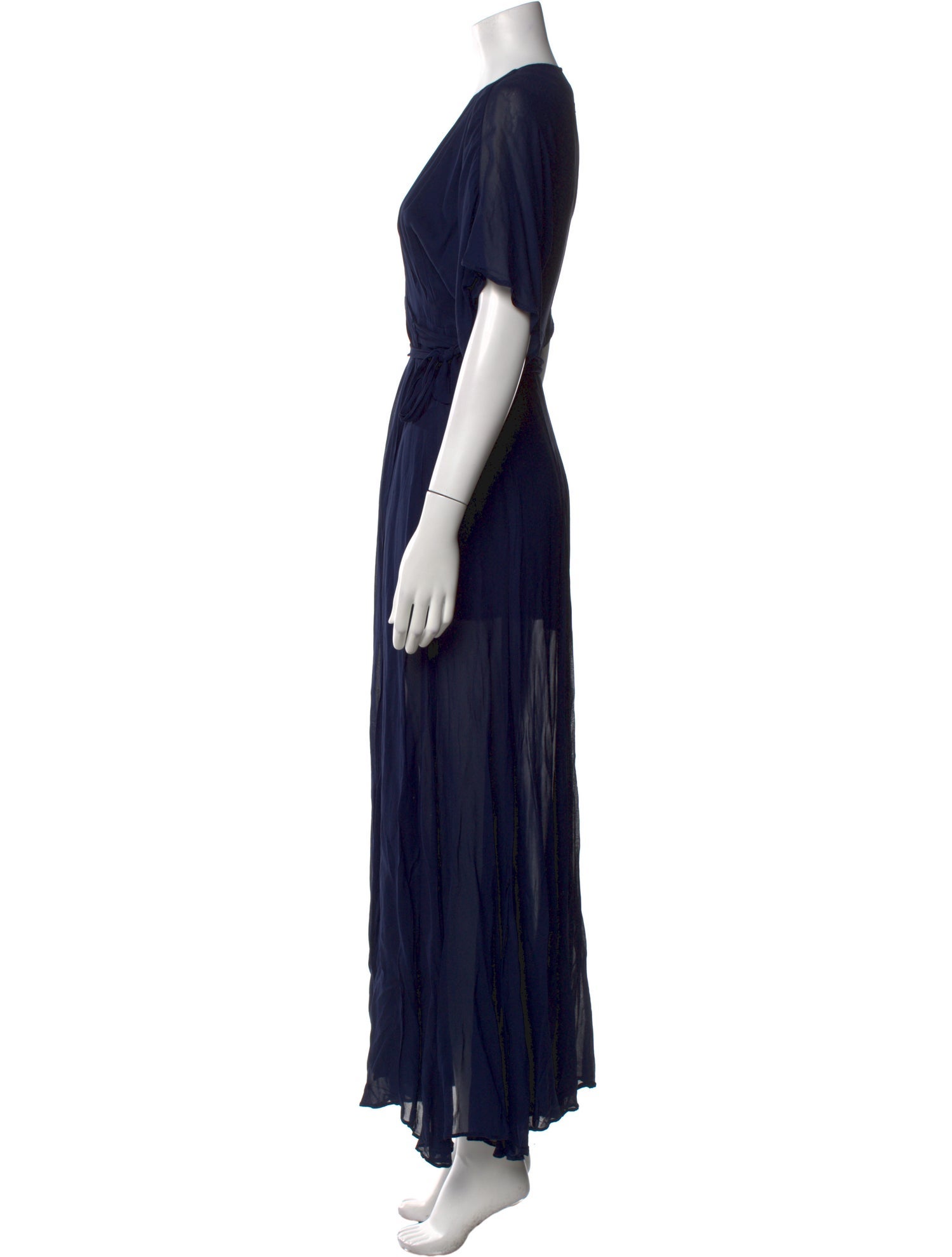 Reformation V-Neck Long Dress