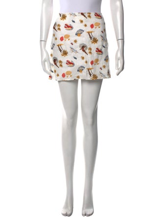 Reformation Linen Mini Skirt