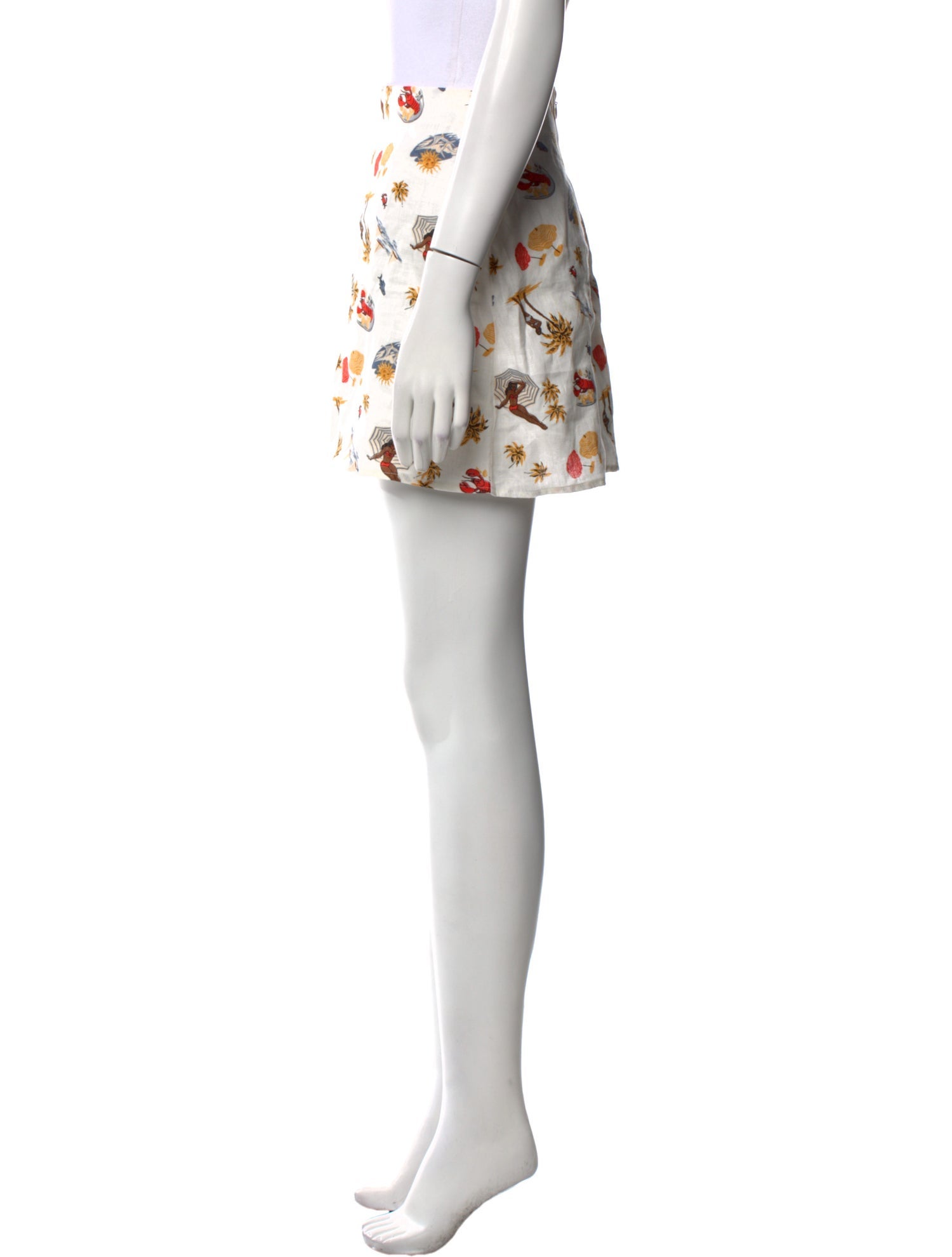 Reformation Linen Mini Skirt