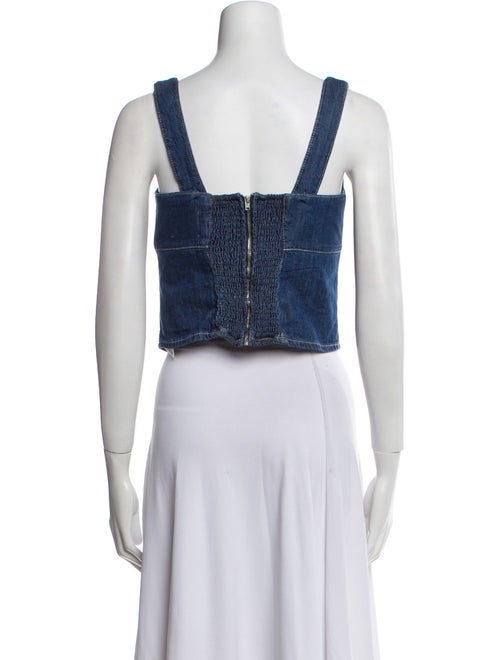 Reformation Square Neckline Sleeveless Crop Top