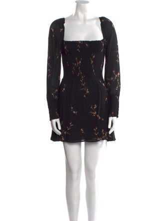 Reformation Floral Print Mini Dress