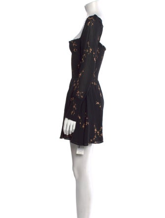 Reformation Floral Print Mini Dress