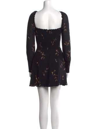 Reformation Floral Print Mini Dress