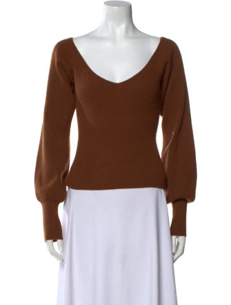 Reformation Cashmere V-Neck Sweater