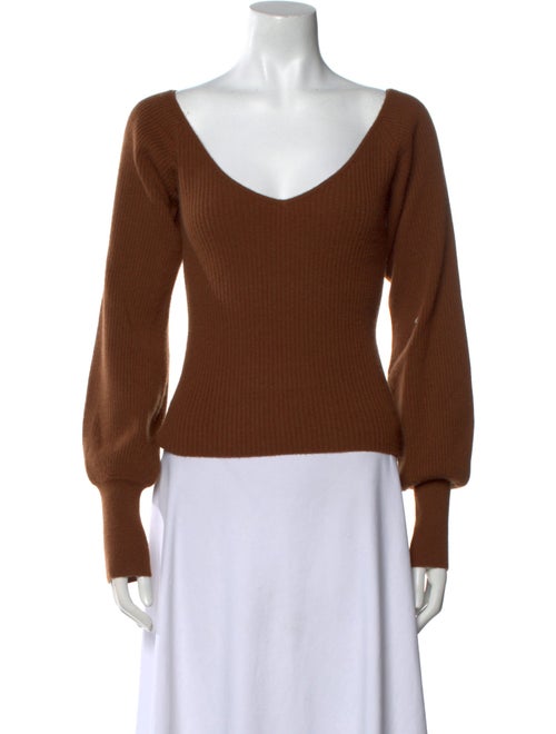 Reformation Cashmere V-Neck Sweater